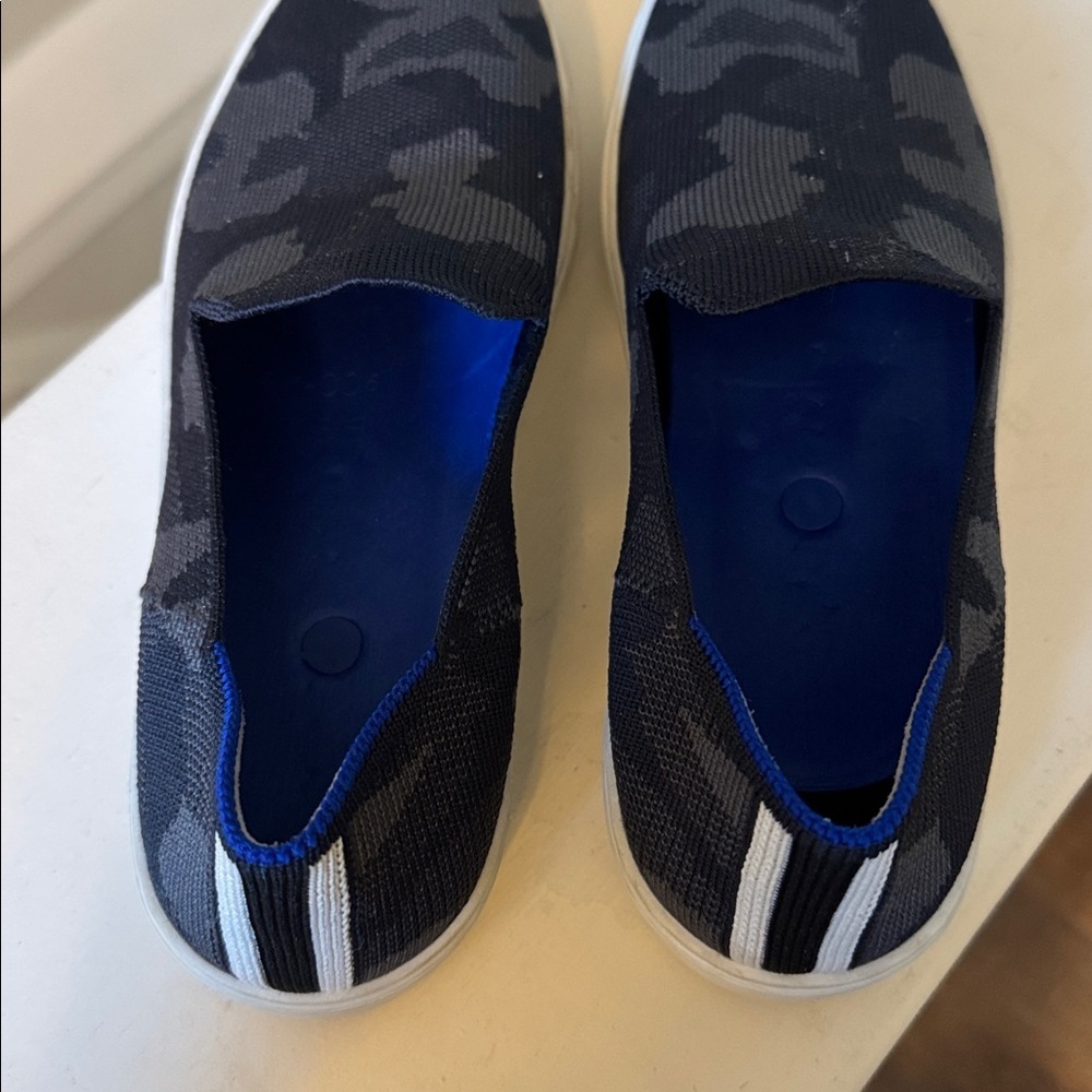 Rothy's Women's Black The Original Camouflage Slip-On Casual Sneaker Size 7 - Picture 6 of 10